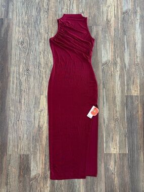 Cider | Dresses | Cider Asymmetrical Solid Black Maxi Dress | Poshmark